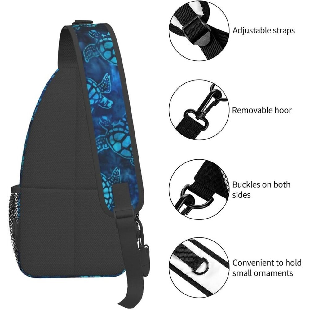 Elevate Your Adventures with the Stylish Sea Turtle Sling Bag - Waterproof - Picture 5 of 8